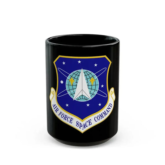 Air Force Space Command (U.S. Air Force) Black Coffee Mug 15oz - Go Mug Yourself