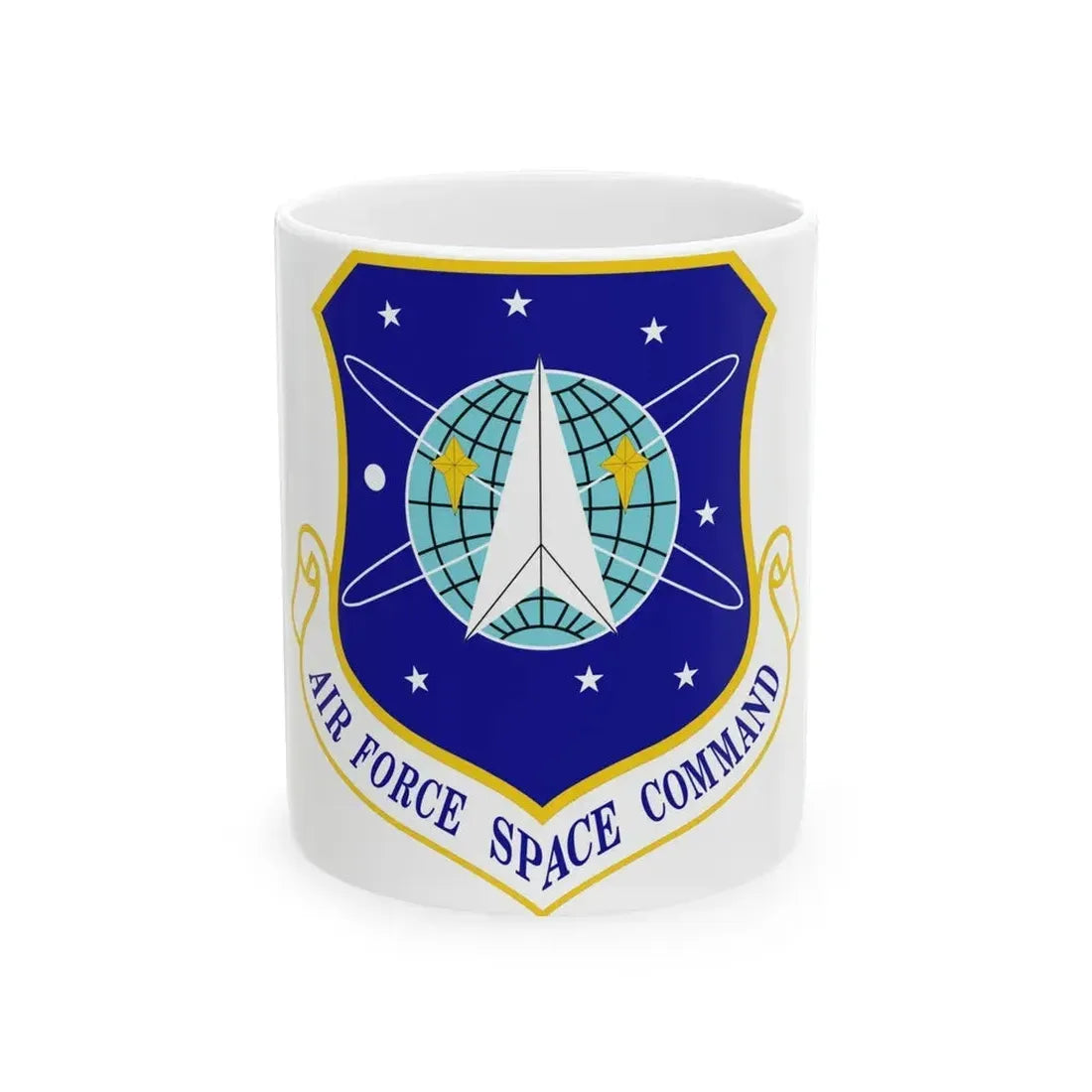 Air Force Space Command (U.S. Air Force) White Coffee Mug 11oz - Go Mug Yourself