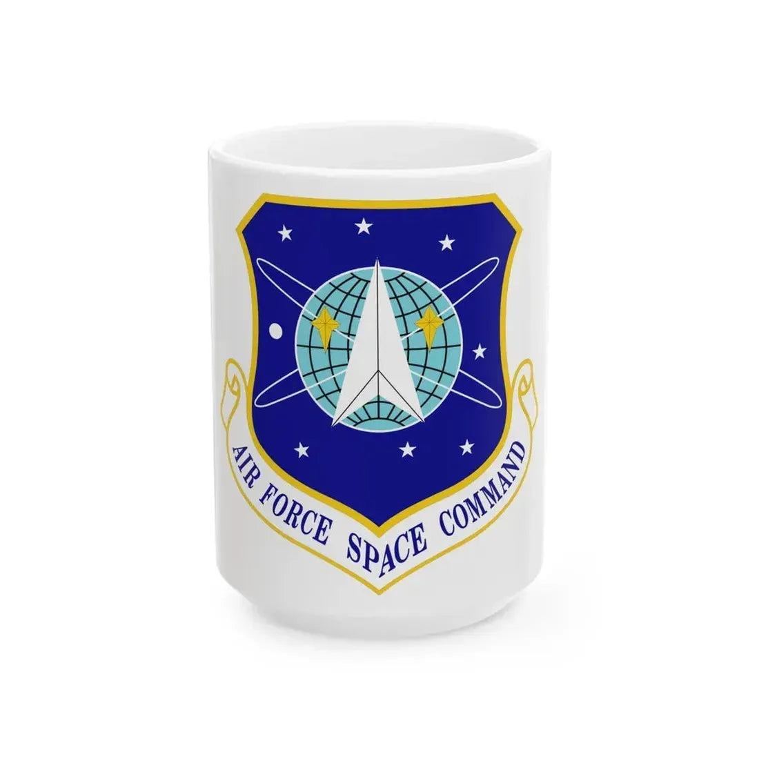 Air Force Space Command (U.S. Air Force) White Coffee Mug 15oz - Go Mug Yourself
