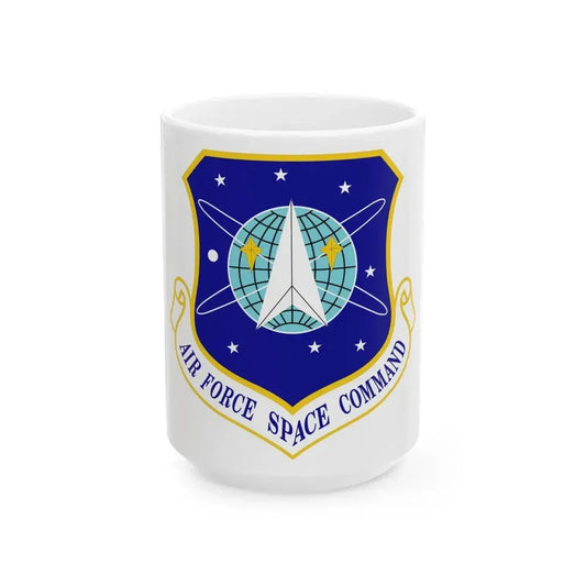 Air Force Space Command (U.S. Air Force) White Coffee Mug 15oz - Go Mug Yourself