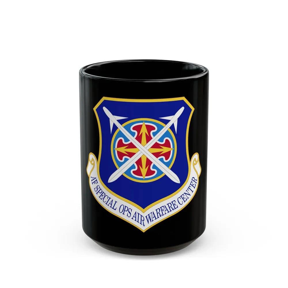 Air Force Special Operations Air Warfare Center (U.S. Air Force) Black Coffee Mug-15oz-Go Mug Yourself