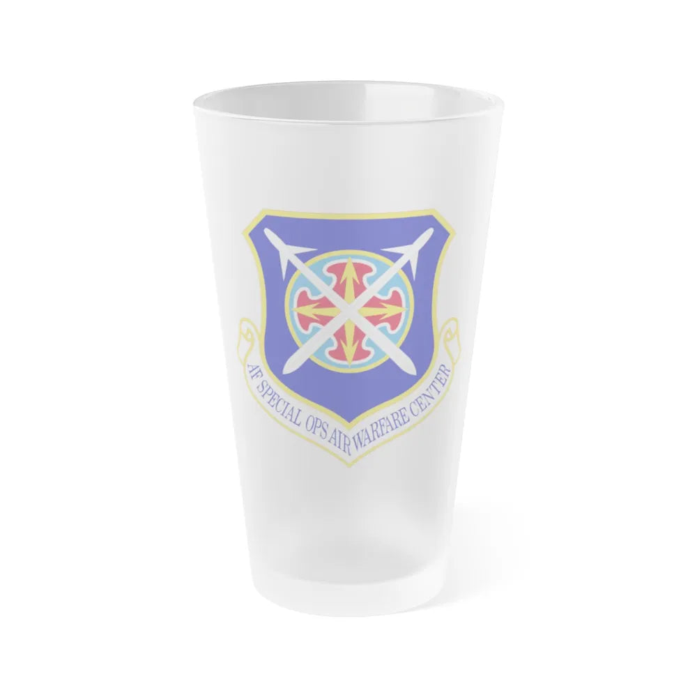 Air Force Special Operations Air Warfare Center (U.S. Air Force) Frosted Pint Glass 16oz-Go Mug Yourself