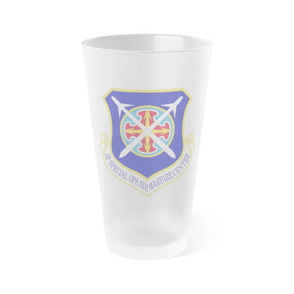 Air Force Special Operations Air Warfare Center (U.S. Air Force) Frosted Pint Glass 16oz-Go Mug Yourself