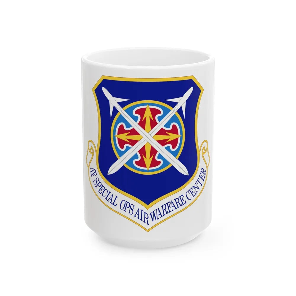 Air Force Special Operations Air Warfare Center (U.S. Air Force) White Coffee Mug-15oz-Go Mug Yourself