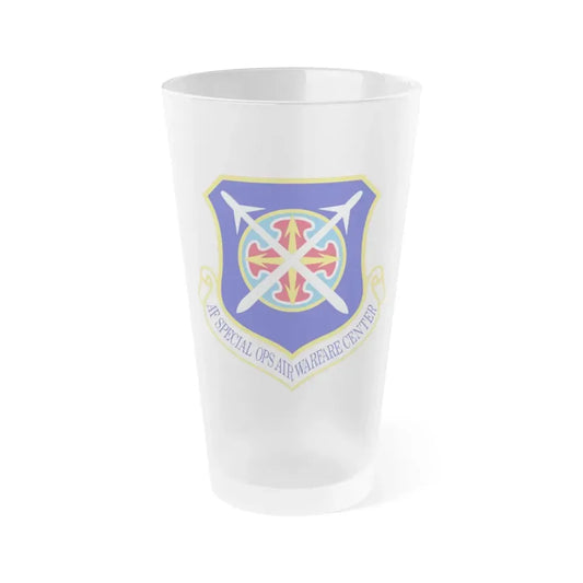 Air Force Special Operations Air Warfare Center (U.S. Air Force) Frosted Pint Glass 16oz Default Title - Go Mug Yourself