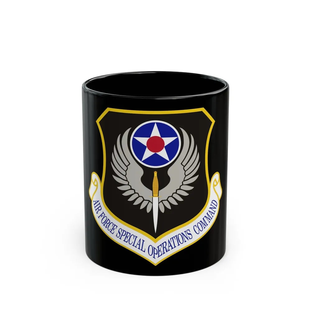 Air Force Special Operations Command (U.S. Air Force) Black Coffee Mug-11oz-Go Mug Yourself