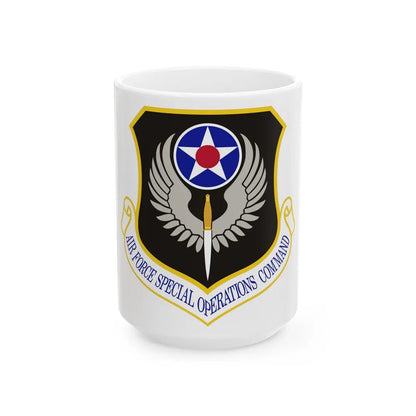 Air Force Special Operations Command (U.S. Air Force) White Coffee Mug-15oz-Go Mug Yourself