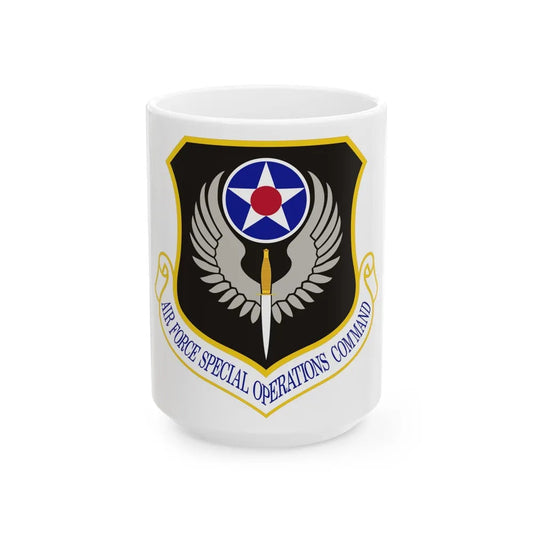 Air Force Special Operations Command (U.S. Air Force) White Coffee Mug-15oz-Go Mug Yourself