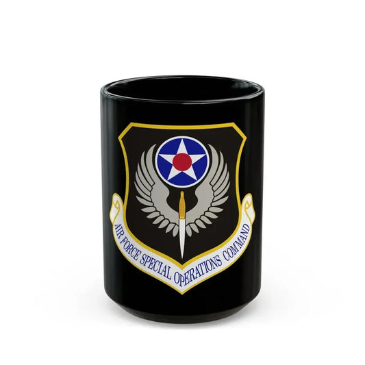 Air Force Special Operations Command (U.S. Air Force) Black Coffee Mug 15oz - Go Mug Yourself