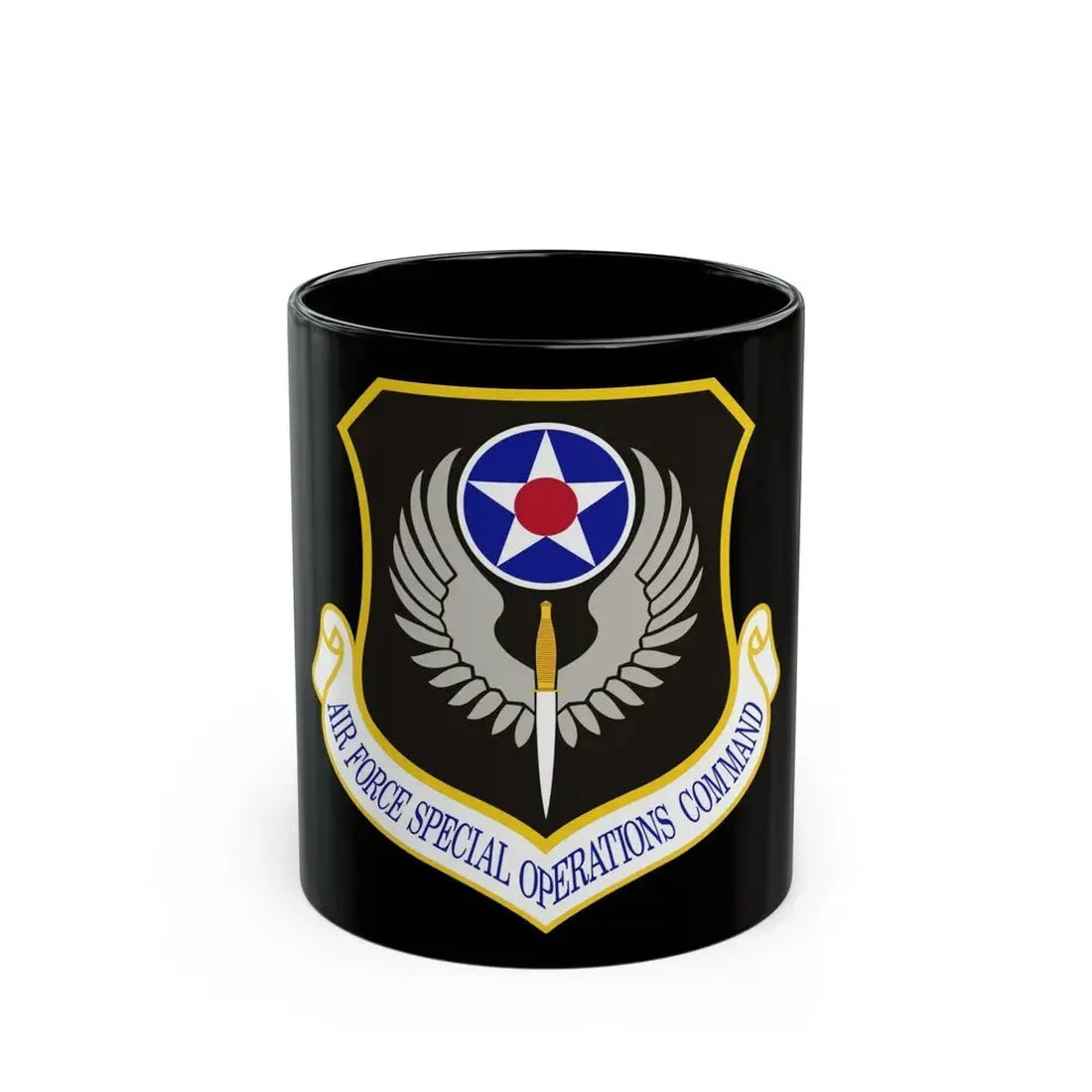 Air Force Special Operations Command (U.S. Air Force) Black Coffee Mug - Go Mug Yourself