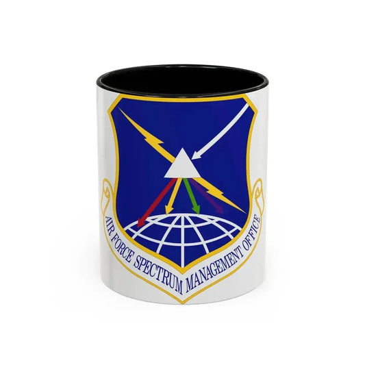 Air Force Spectrum Management Office (U.S. Air Force) Accent Coffee Mug 11oz Black - Go Mug Yourself