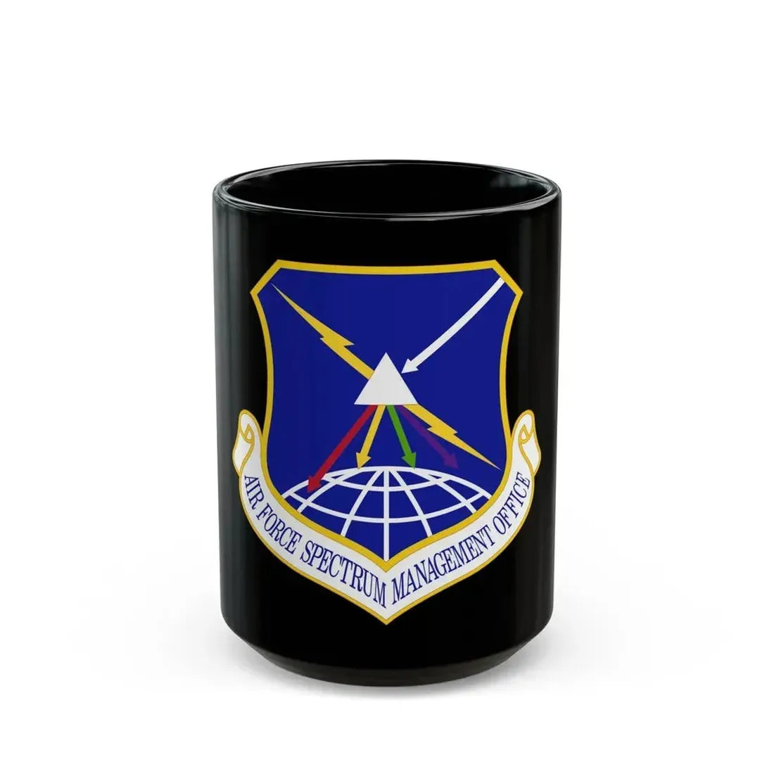 Air Force Spectrum Management Office (U.S. Air Force) Black Coffee Mug 15oz - Go Mug Yourself