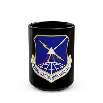 Air Force Spectrum Management Office (U.S. Air Force) Black Coffee Mug 15oz - Go Mug Yourself
