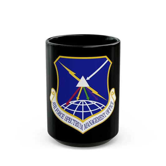 Air Force Spectrum Management Office (U.S. Air Force) Black Coffee Mug 15oz - Go Mug Yourself