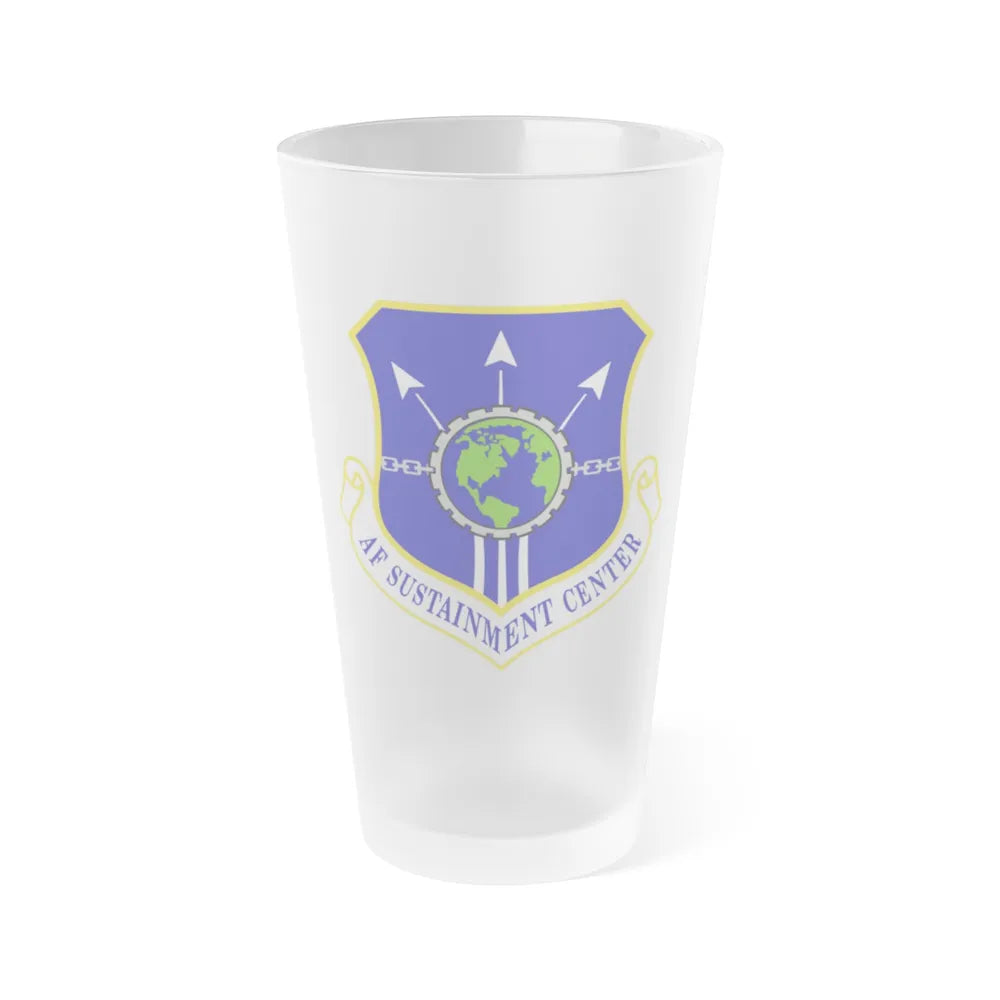 Air Force Sustainment Center (U.S. Air Force) Frosted Pint Glass 16oz-16oz-Frosted-Go Mug Yourself