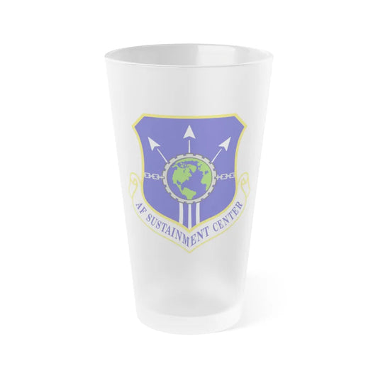 Air Force Sustainment Center (U.S. Air Force) Frosted Pint Glass 16oz-16oz-Frosted-Go Mug Yourself