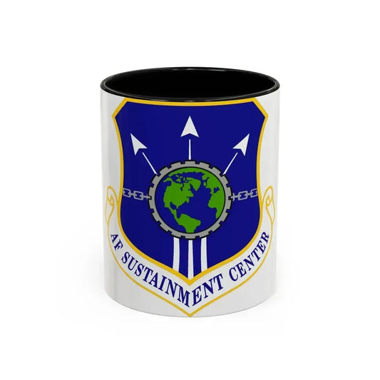 Air Force Sustainment Center (U.S. Air Force) Accent Coffee Mug 11oz Black - Go Mug Yourself