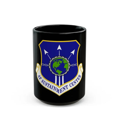 Air Force Sustainment Center (U.S. Air Force) Black Coffee Mug 15oz - Go Mug Yourself
