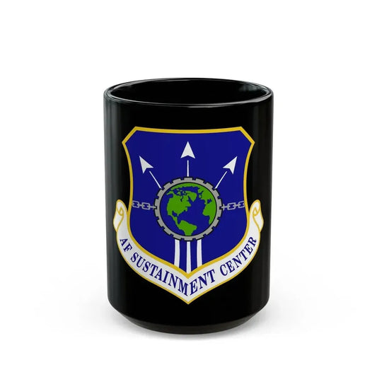 Air Force Sustainment Center (U.S. Air Force) Black Coffee Mug 15oz - Go Mug Yourself