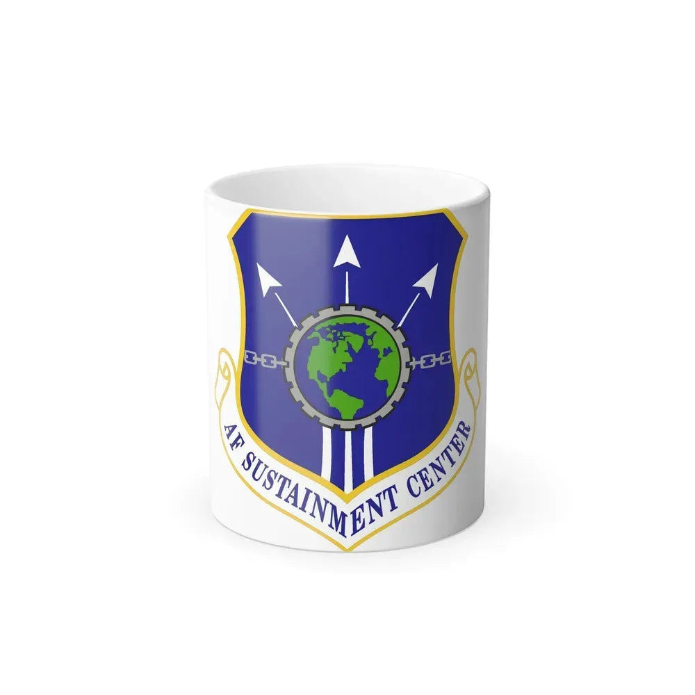 Air Force Sustainment Center (U.S. Air Force) Color Changing Coffee Mug 11oz - Go Mug Yourself