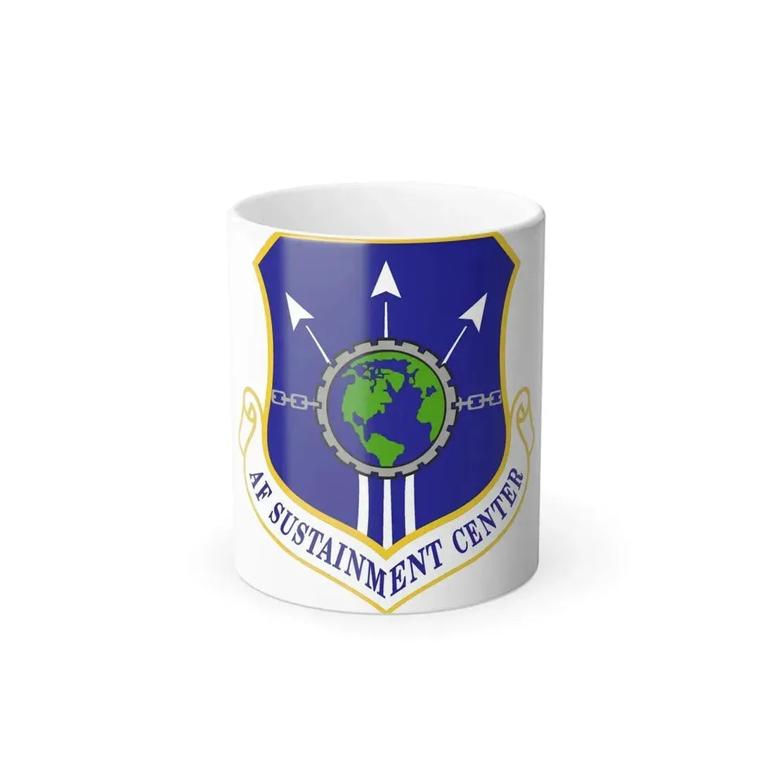 Air Force Sustainment Center (U.S. Air Force) Color Changing Coffee Mug 11oz - Go Mug Yourself