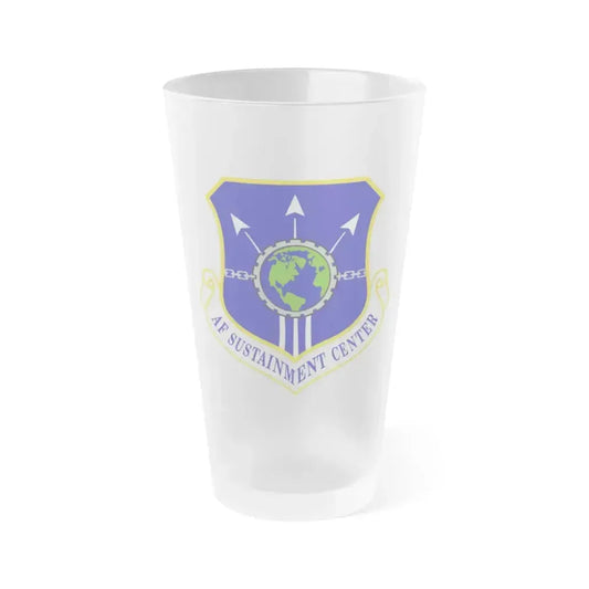 Air Force Sustainment Center (U.S. Air Force) Frosted Pint Glass 16oz 16oz Frosted - Go Mug Yourself