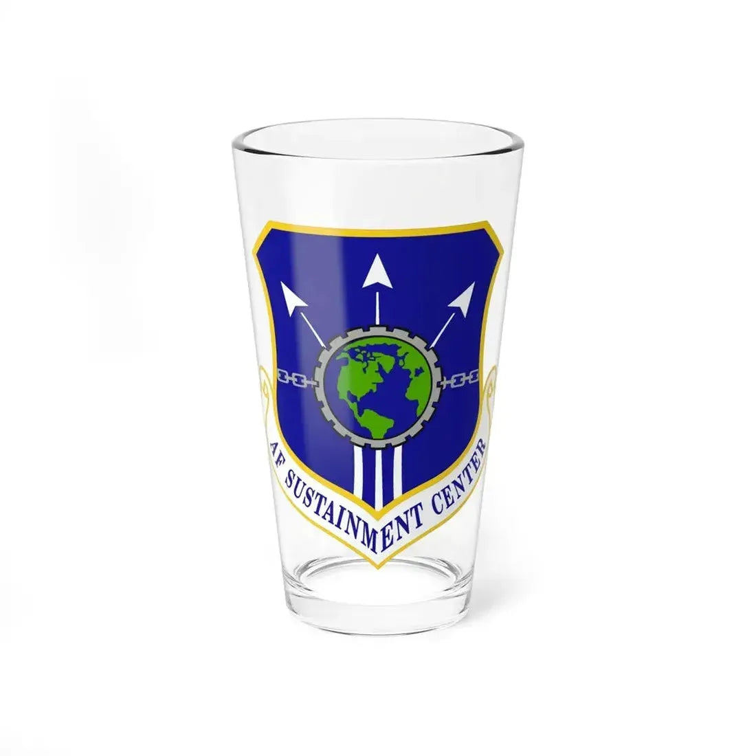 Air Force Sustainment Center (U.S. Air Force) Pint Glass 16oz 16oz - Go Mug Yourself