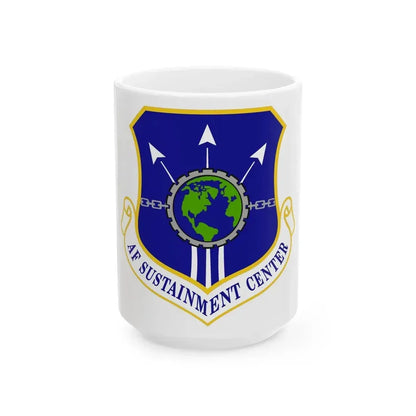 Air Force Sustainment Center (U.S. Air Force) White Coffee Mug 15oz - Go Mug Yourself