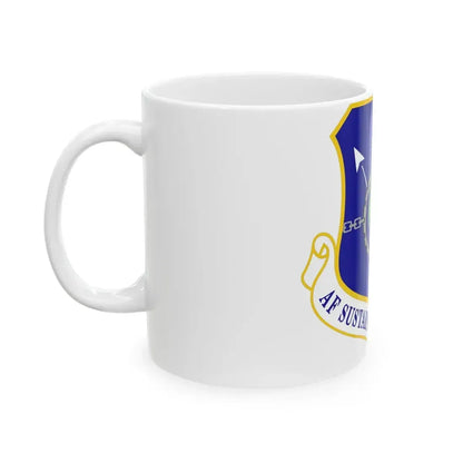 Air Force Sustainment Center (U.S. Air Force) White Coffee Mug - Go Mug Yourself