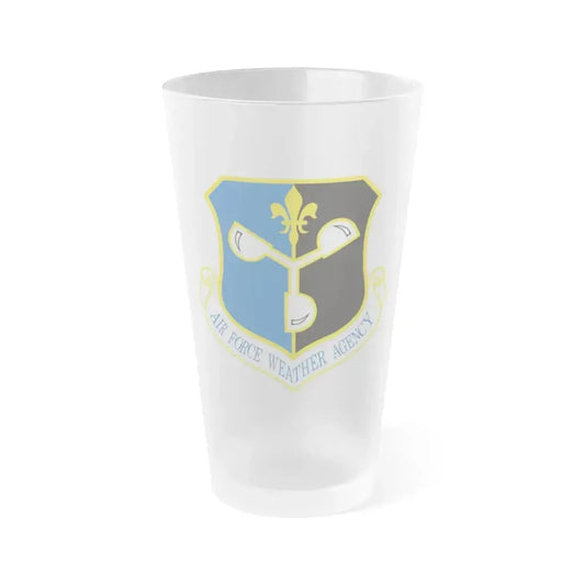 Air Force Weather Agency (U.S. Air Force) Frosted Pint Glass 16oz 16oz Frosted - Go Mug Yourself