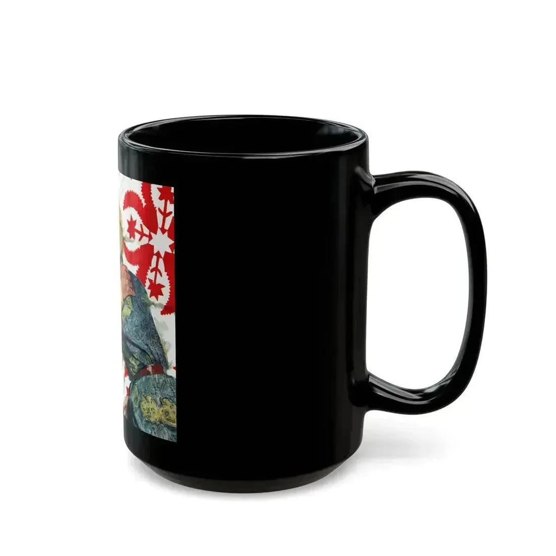 Air-Force Wife by Steve McNeil, The Saturday Evening Post, 1957 - Black Coffee Mug - Go Mug Yourself