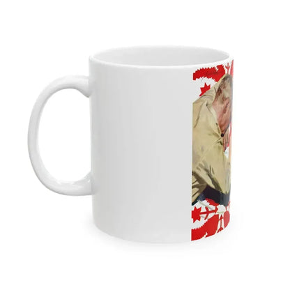 Air-Force Wife by Steve McNeil, The Saturday Evening Post, 1957 - White Coffee Mug - Go Mug Yourself