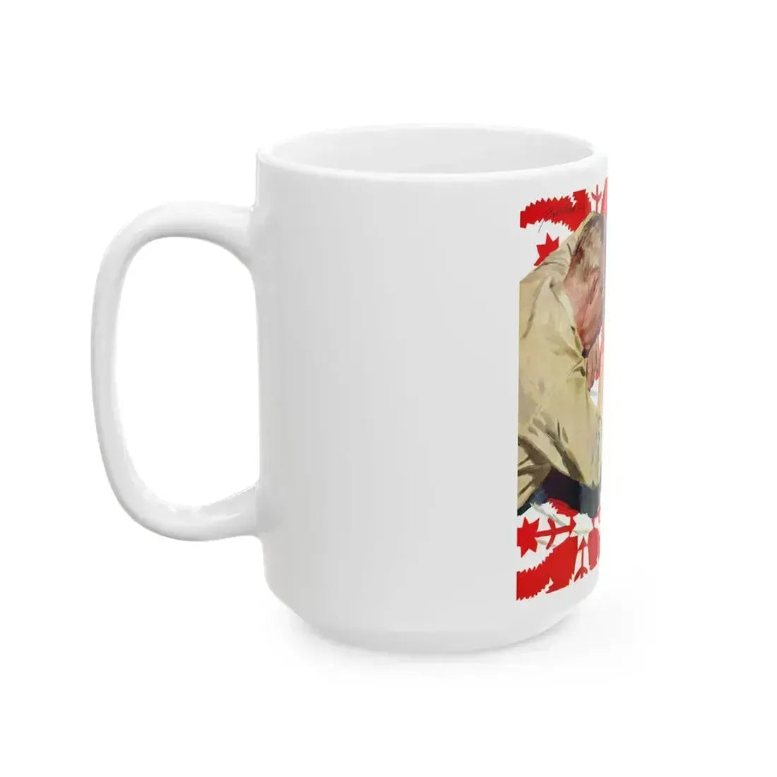 Air-Force Wife by Steve McNeil, The Saturday Evening Post, 1957 - White Coffee Mug - Go Mug Yourself