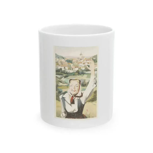 Air Intelligence, Magazine Story Illustration, c.1943 - White Coffee Mug 11oz - Go Mug Yourself