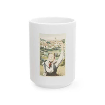 Air Intelligence, Magazine Story Illustration, c.1943 - White Coffee Mug 15oz - Go Mug Yourself