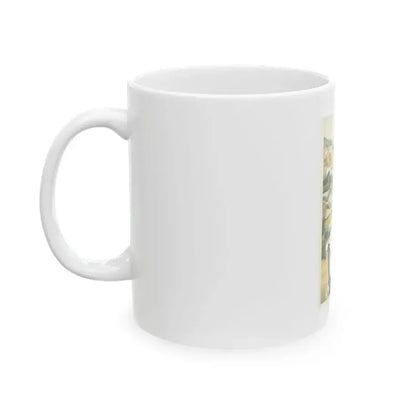 Air Intelligence, Magazine Story Illustration, c.1943 - White Coffee Mug - Go Mug Yourself