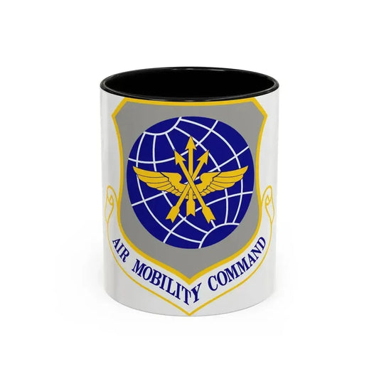 Air Mobility Command (U.S. Air Force) Accent Coffee Mug 11oz Black - Go Mug Yourself