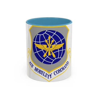 Air Mobility Command (U.S. Air Force) Accent Coffee Mug 11oz Light Blue - Go Mug Yourself