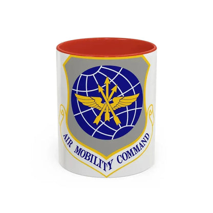 Air Mobility Command (U.S. Air Force) Accent Coffee Mug 11oz Red - Go Mug Yourself