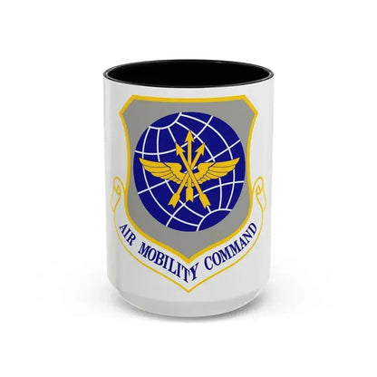 Air Mobility Command (U.S. Air Force) Accent Coffee Mug 15oz Black - Go Mug Yourself