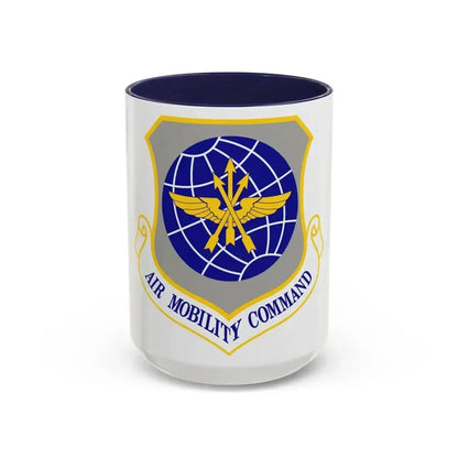 Air Mobility Command (U.S. Air Force) Accent Coffee Mug 15oz Navy - Go Mug Yourself