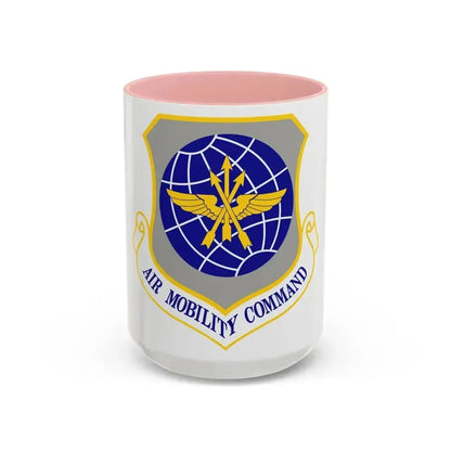 Air Mobility Command (U.S. Air Force) Accent Coffee Mug 15oz Pink - Go Mug Yourself