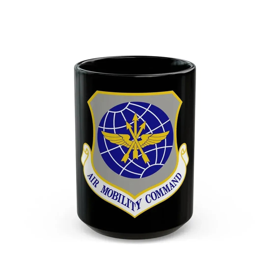 Air Mobility Command (U.S. Air Force) Black Coffee Mug 15oz - Go Mug Yourself