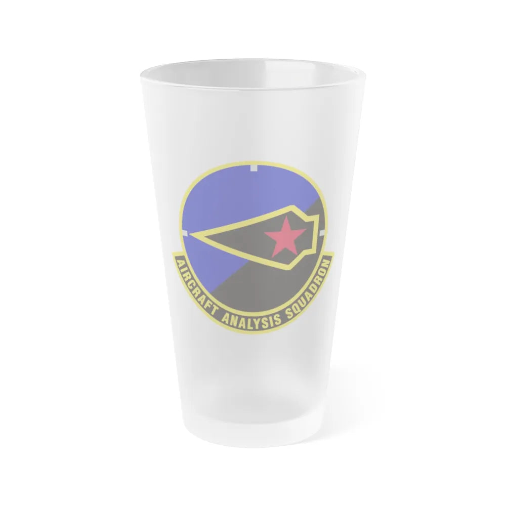 Aircraft Analysis Squadron (U.S. Air Force) Frosted Pint Glass 16oz-16oz-Frosted-Go Mug Yourself