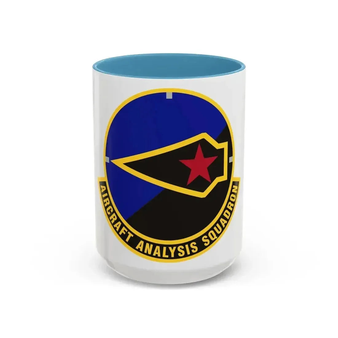 Aircraft Analysis Squadron (U.S. Air Force) Accent Coffee Mug 15oz Light Blue - Go Mug Yourself