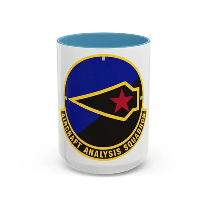 Aircraft Analysis Squadron (U.S. Air Force) Accent Coffee Mug 15oz Light Blue - Go Mug Yourself