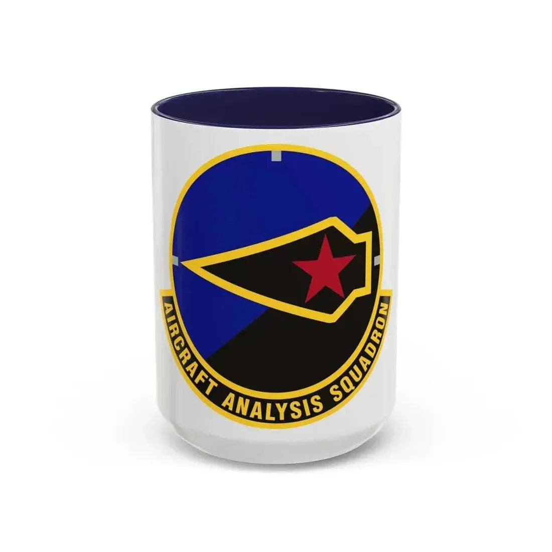 Aircraft Analysis Squadron (U.S. Air Force) Accent Coffee Mug 15oz Navy - Go Mug Yourself