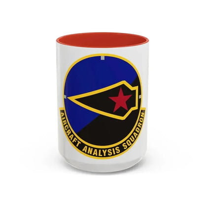 Aircraft Analysis Squadron (U.S. Air Force) Accent Coffee Mug 15oz Red - Go Mug Yourself
