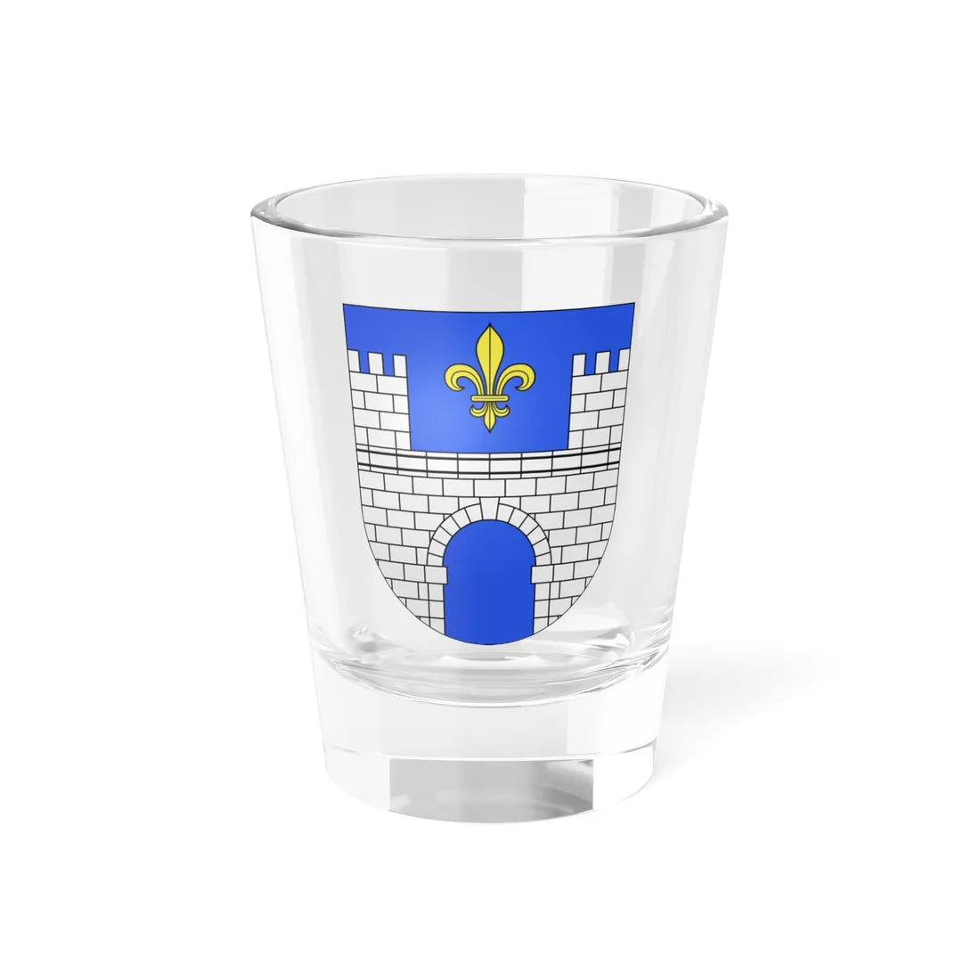 AireLaVille-coat of arms (Switzerland) (Coat of Arms) Shot Glass 1.5oz 1.5oz - Go Mug Yourself