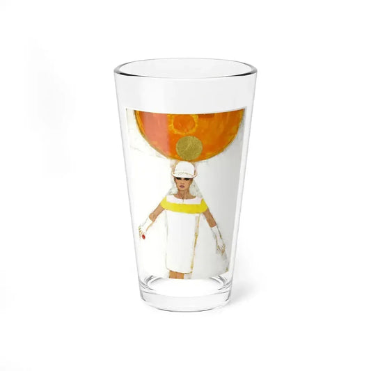 Airline Hostess, Harper's & Queen, 1965 (Magazine Illustration) Pint Glass 16oz 16oz - Go Mug Yourself